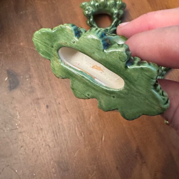 Vintage Ceramic Christmas Pine Tree Napkin Rings 5 piece set read - Picture 4 of 7